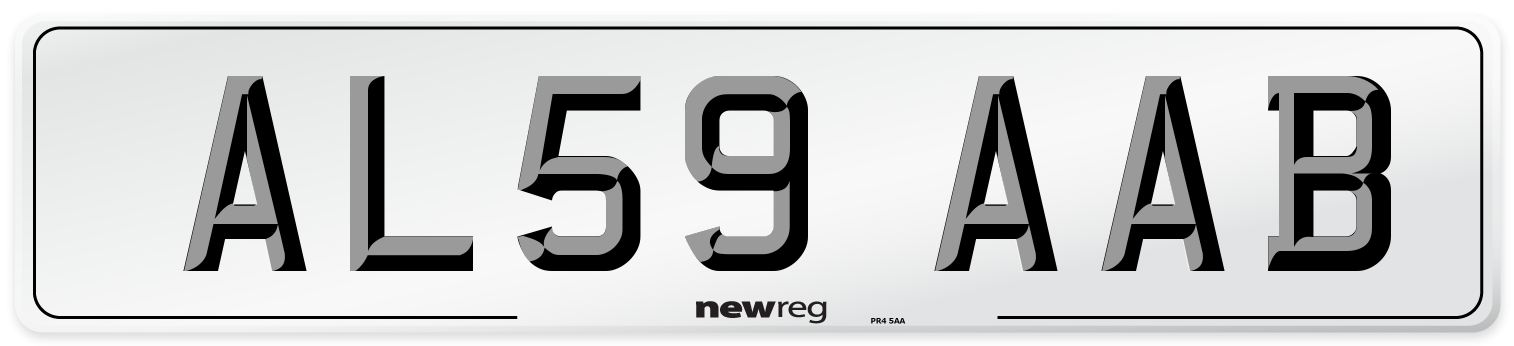 AL59 AAB Number Plate from New Reg